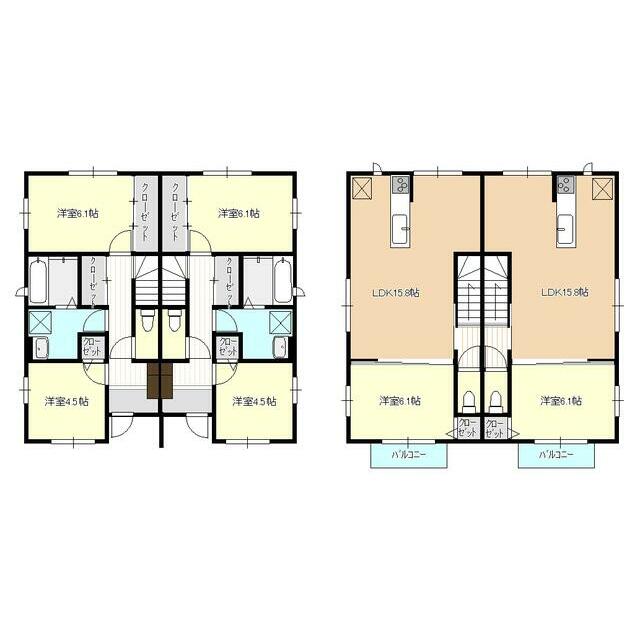 ココ・メゾン伊勢原 B 号室 間取り
