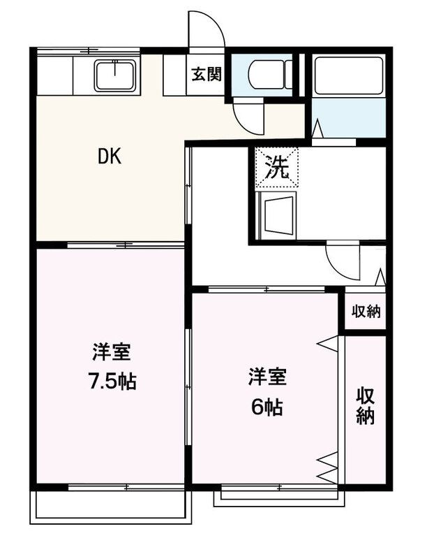 セレストK 202号室 間取り