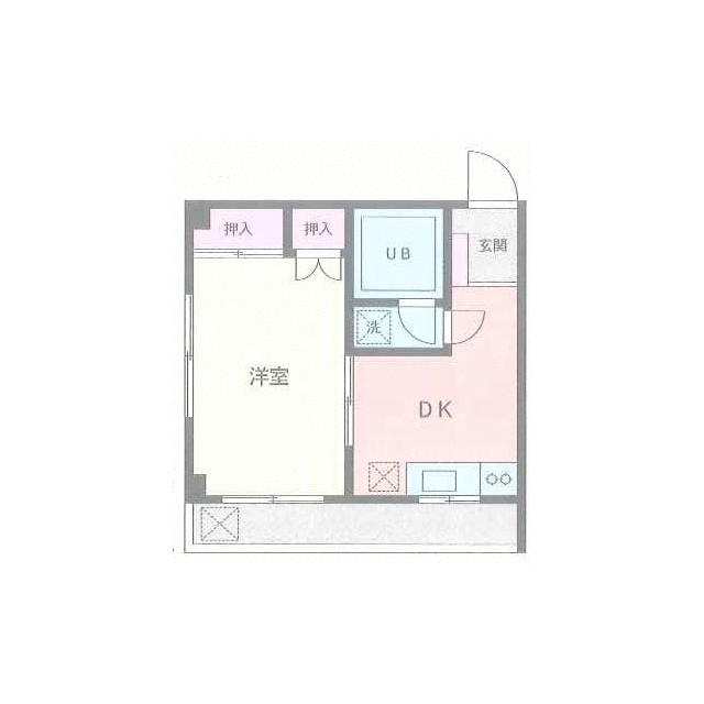 コーポ坂本 3F号室 間取り