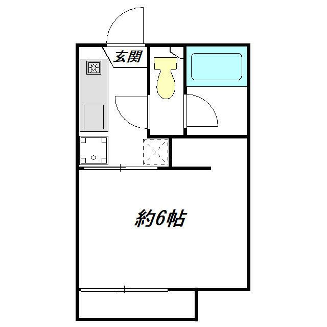 Ｐ－Ｈｅｉｍ 203号室 間取り