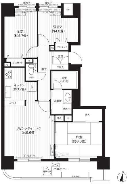 ロイヤルヒルズ東戸塚 1103号室 間取り