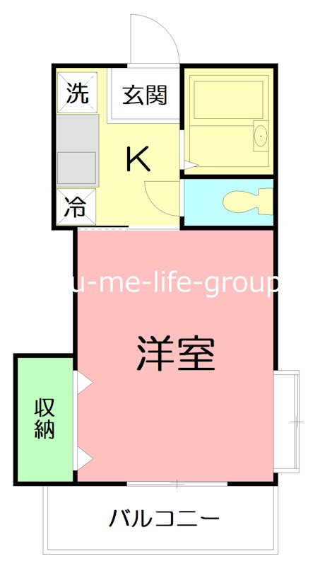 ベルハイム21 206号室 間取り