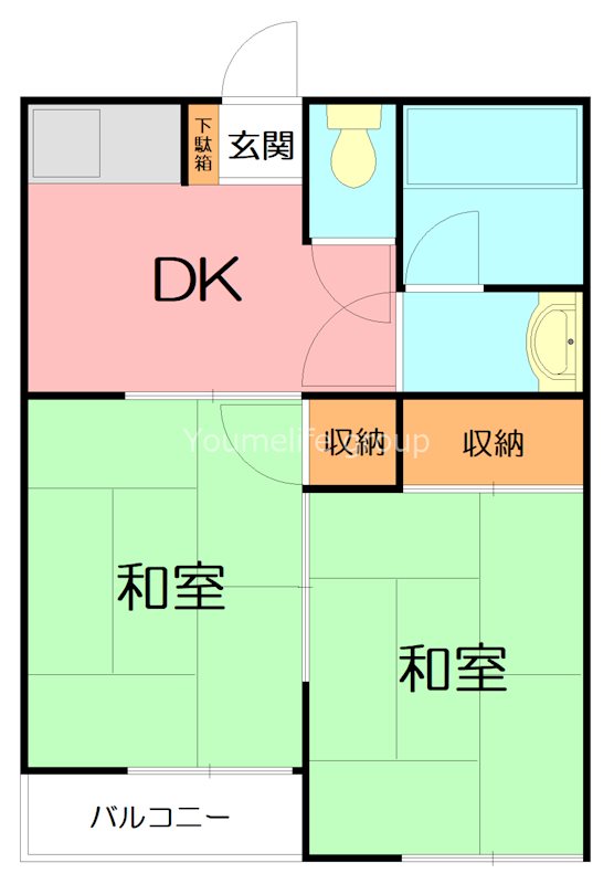 アレスタ湘南 203号室 間取り