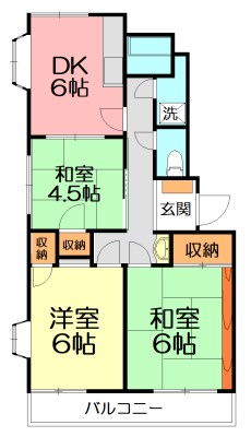 田仲第２ビル 205号室 間取り