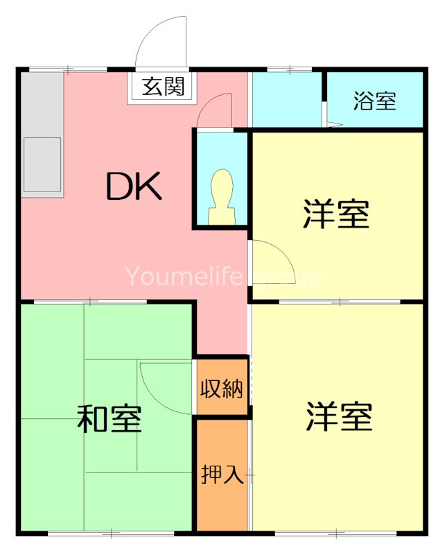 ハイム由美 103号室 間取り