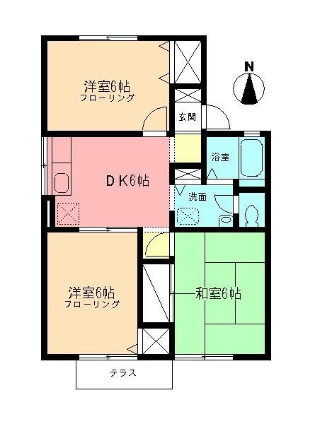 ガーデンシティ湘南Ⅱ 102号室 間取り