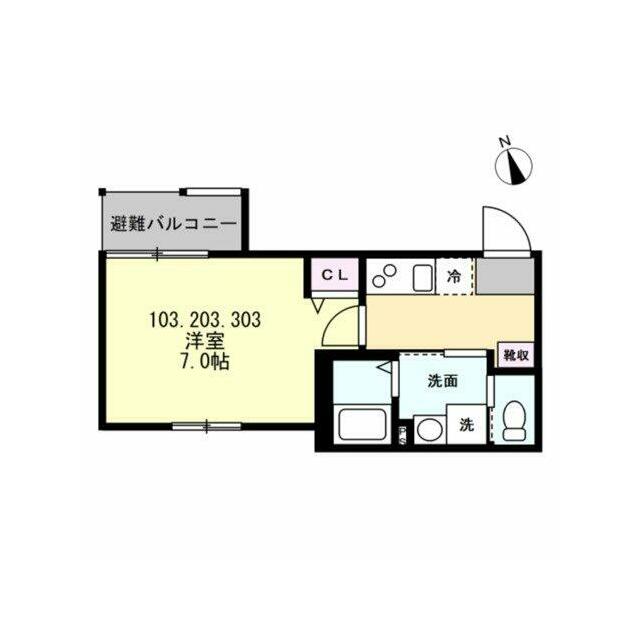 ベイルーム海老名ラフィネ 間取り