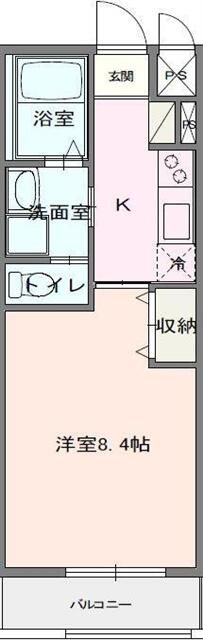 Ｌａ　Ｃｕｒａｃｉｏｎ戸塚 205号室 間取り