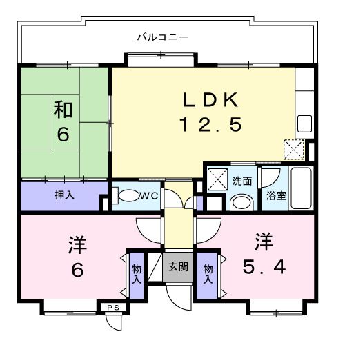 アルカサール東戸塚 307号室 間取り