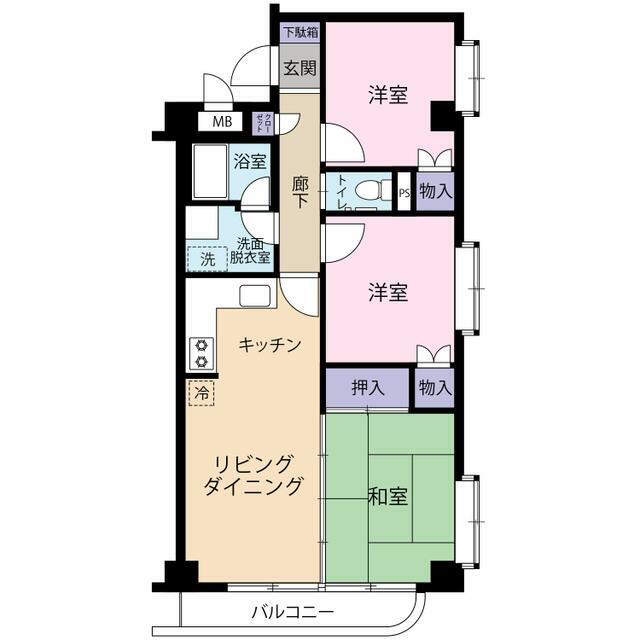 レスティー戸塚第一 203号室 間取り