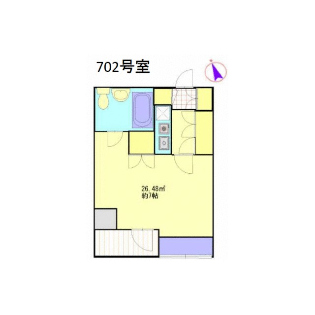 グリーンメゾン本厚木 702号室 間取り