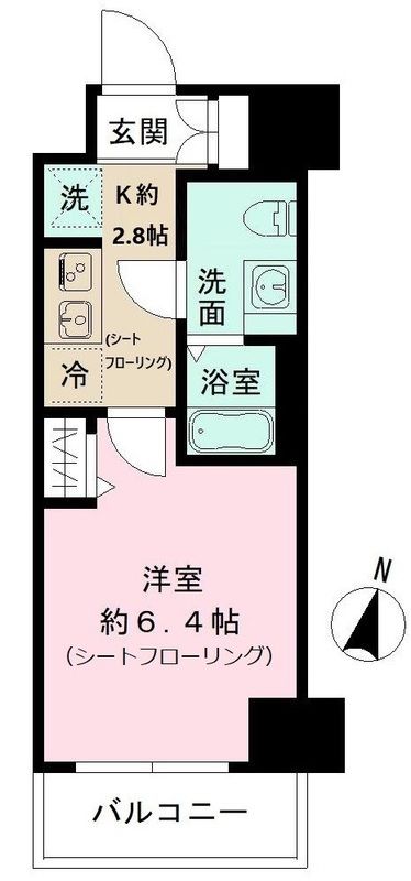 N-stage 平塚Ⅱ 806号室 間取り