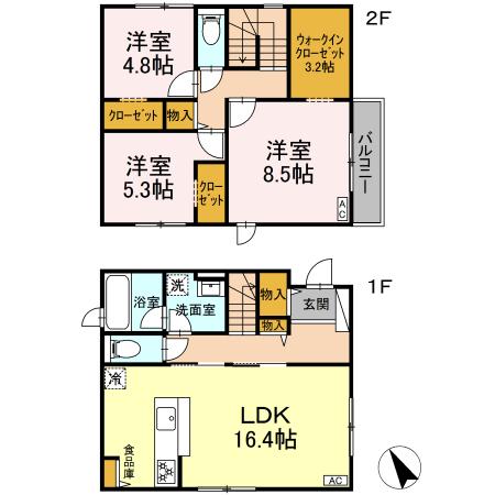 メゾン妻田　C 間取り