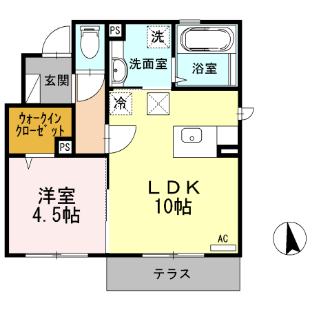 シエロ アズール 101号室 間取り