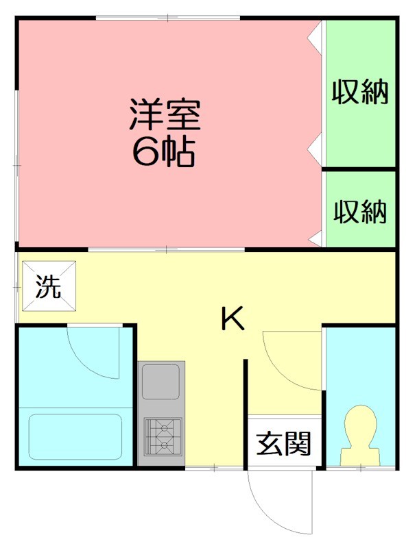 グリーンガーデン 201号室 間取り