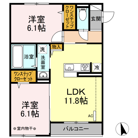 ロイヤルレジデンス 303号室 間取り