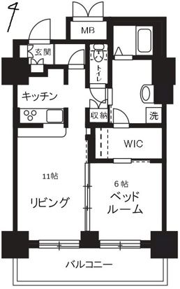 ステラ平塚 904号室 間取り