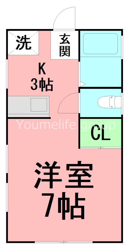 SAIWAI 1F号室 間取り