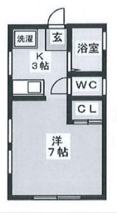 SAIWAI 1F号室 間取り