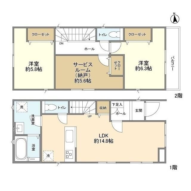 Ｋｏｌｅｔ茅ヶ崎浜須賀 間取り
