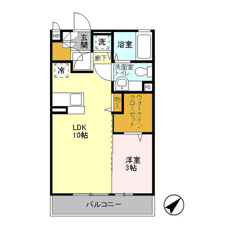 シャルム洋光台 202号室 間取り