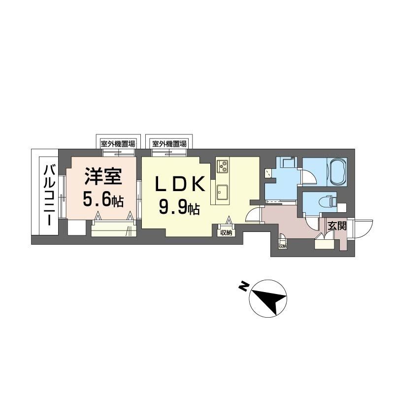 フェリシアガーデン茅ヶ崎 302号室 間取り