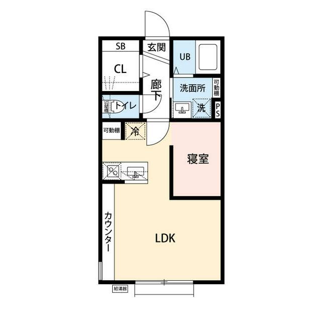 Ｄｏｕｚｅ　Ｋａｍａｋｕｒａ 103号室 間取り