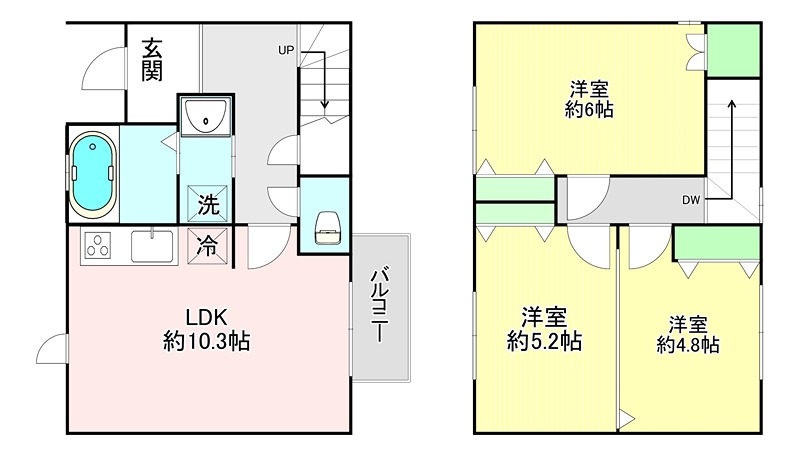 パークヒルⅡ 1号室 間取り