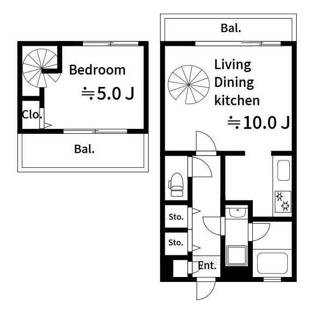 Hale211 2301号室 間取り