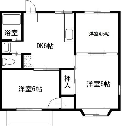 ジュネス飯村 202号室 間取り
