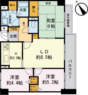 カーラホーチカタノ 間取り