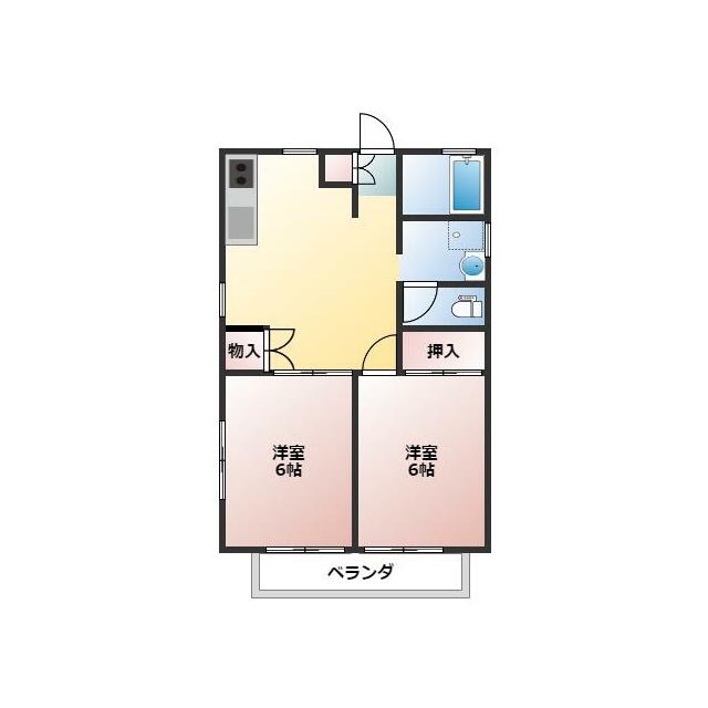 コーポさかえ 201号室 間取り