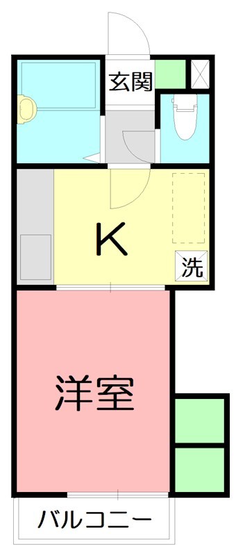 燦ハイム 0203号室 間取り