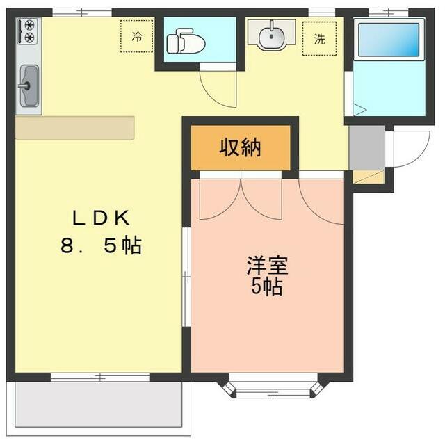 ファースト 202号室 間取り