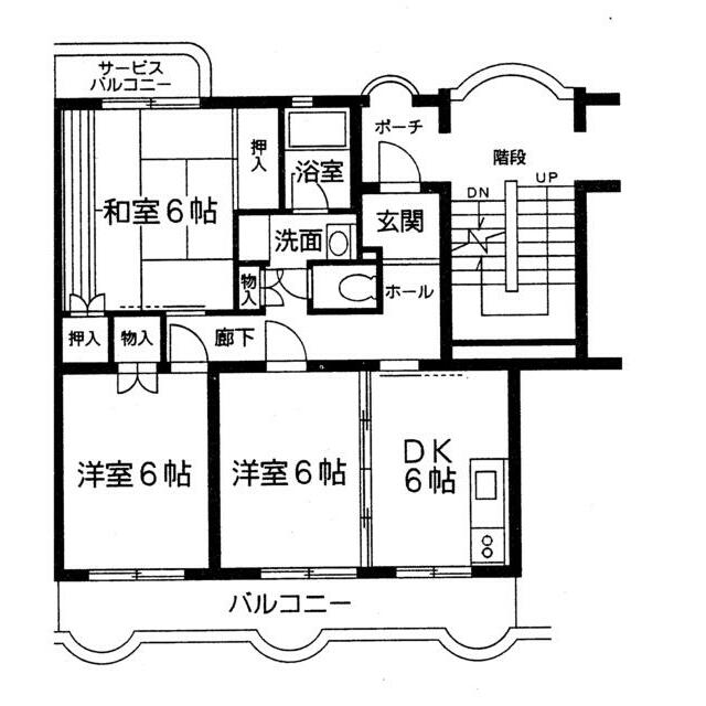 第５メゾン星崎 2F号室 間取り