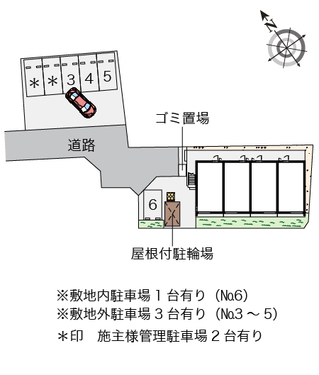 クレイノＢＲＯＯＫⅡ 駐車場