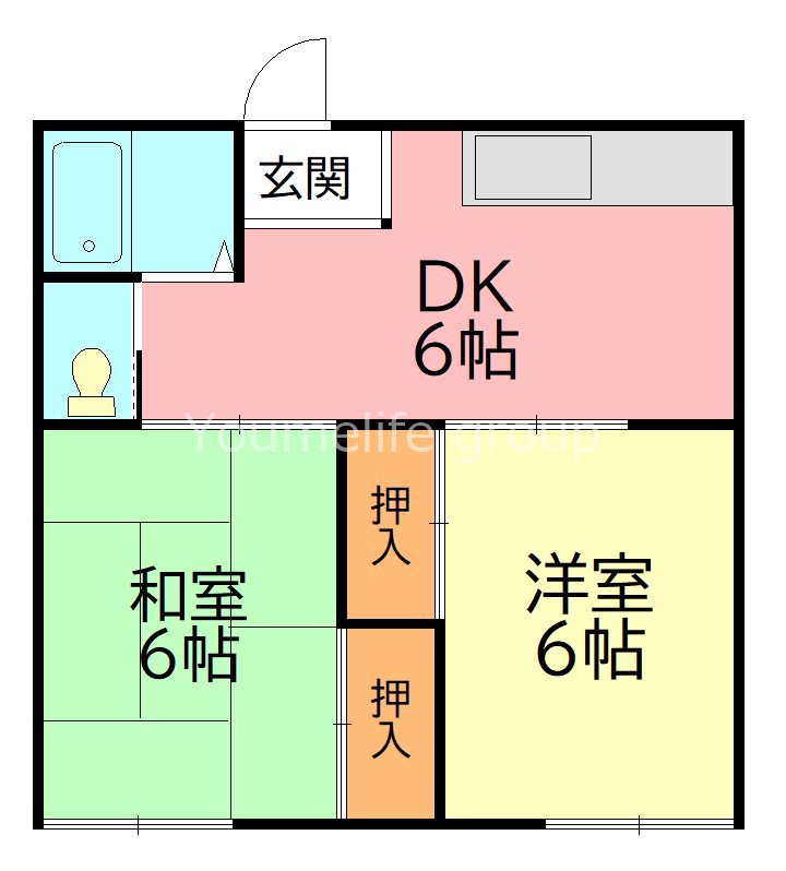 フジハイツ 101号室 間取り