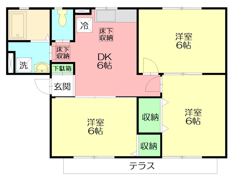 プレメール 103号室 間取り