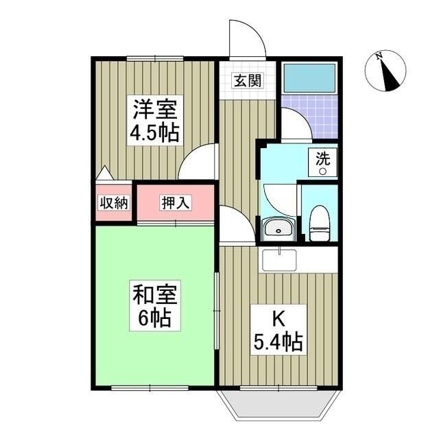 グリーンヴィラ 101号室 間取り