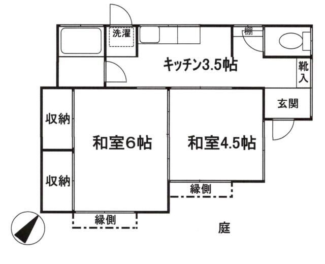 土屋荘 101号室 間取り