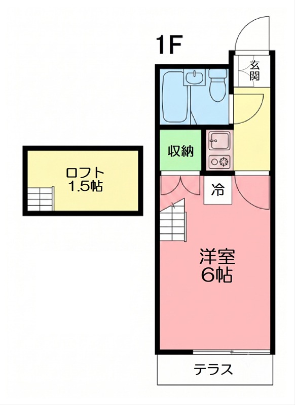 ファーストパレス 105号室 間取り