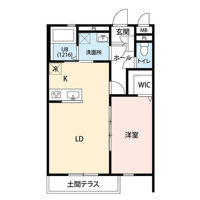 グランブレナムⅡ 102号室 間取り