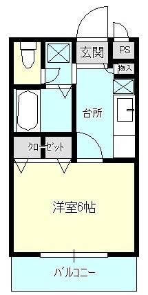 グローリィ湘南 201号室 間取り