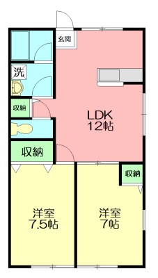 Ｍａｈｏｒｏｂａ　ｈｏｕｓｅ，Ａ 101号室 間取り