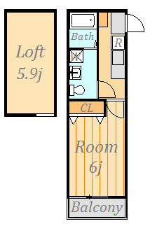 エトワール 202号室 間取り