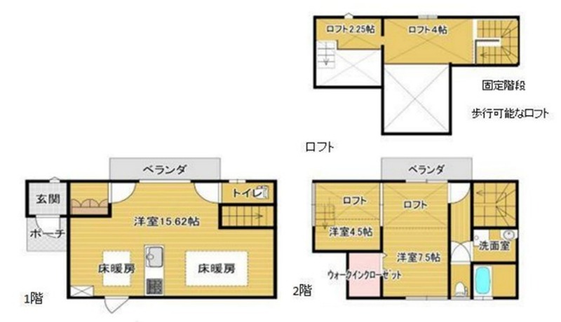 シャテニエ　C棟 C号室 間取り