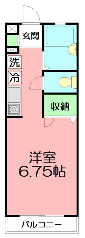 パーシモンコート 103号室 間取り