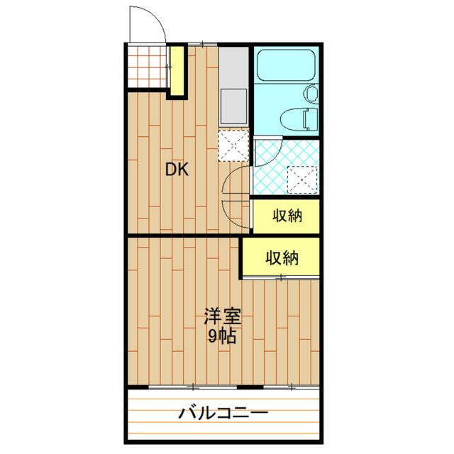 ジュネス旭 103号室 間取り