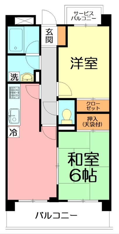 サンステージ茅ヶ崎 101号室 間取り