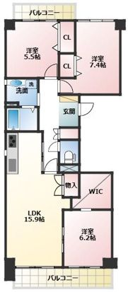 ニューシティ東戸塚南の街壱号館 1001号室 間取り